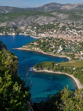 Cassis depuis les Falaises Soubeyranes