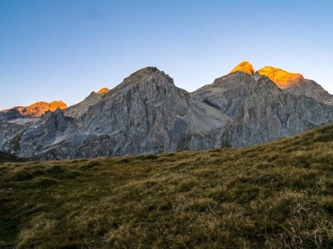 Lever du soleil sur le Grand Galibier