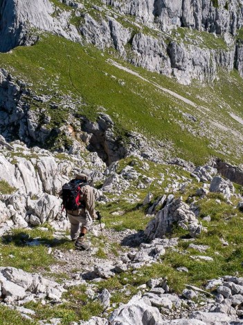 Descente vers la brèche (Tour-Bargy)