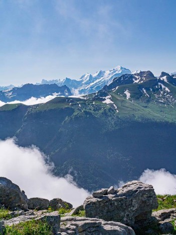 Le Mont Blanc depuis le Petit Bargy