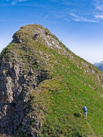 Passage sur la crête du Mont Coin