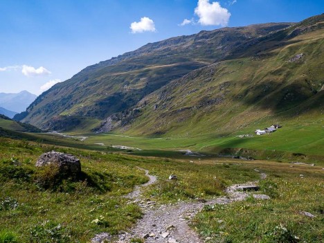 Plan de Gittaz, chalets et parking