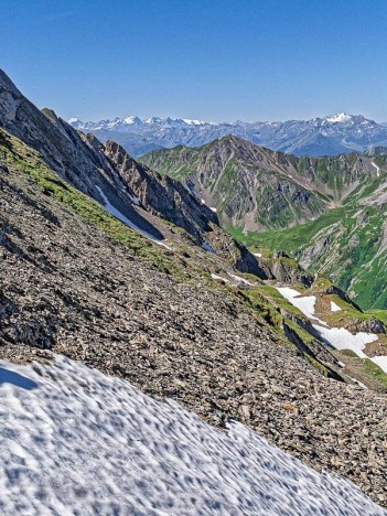 Aval du couloir Sud-Ouest du Roc de la Charbonnière
