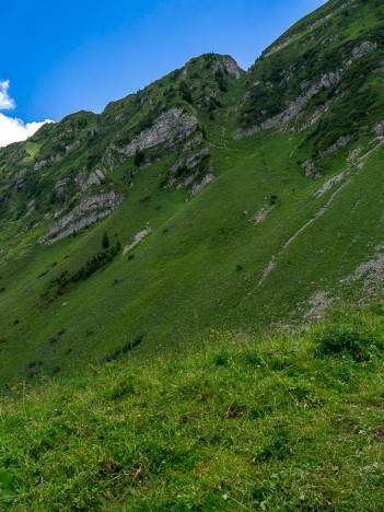 Couloir de la Brèche de Golette, depuis le Col de Graydon