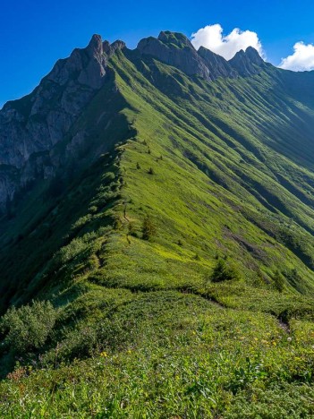 Le Roc d'Enfer, arête SW de la Ponte de Haute Béne