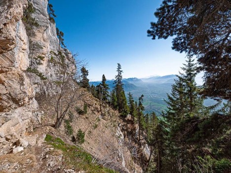 Le Massif des Bauges depuis le Grand Sangle de Belles Ombres