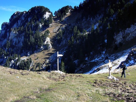 Le Col du Frêt et la Dent de l'Ours