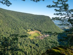 La Chartreuse de Currière depuis la crête du Passage des Agneaux, août 2023