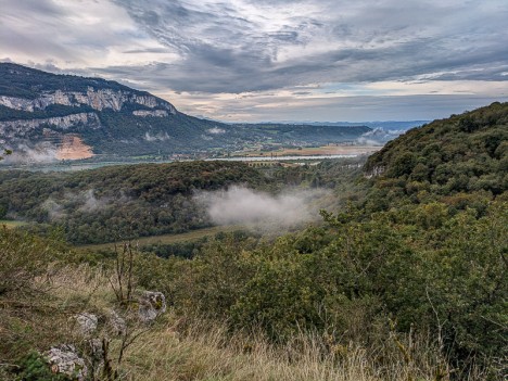 La Combe, Champagneux et le Rhône au loin