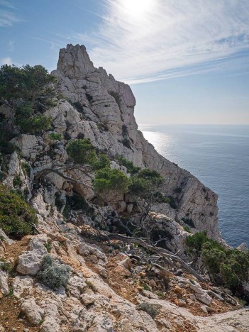 Au Col de Luï d'Aï, vers le Bec de Sormiou