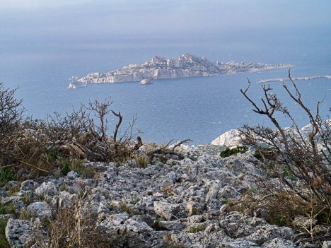 Sur le Mont Puget, l'Île de Riou