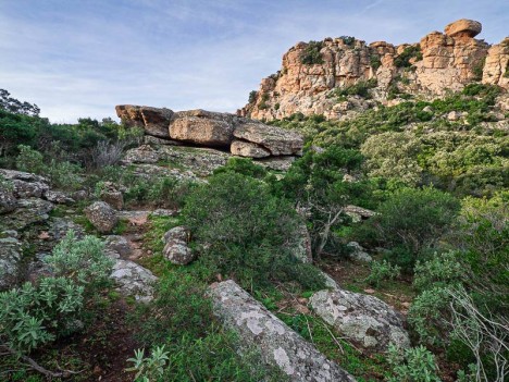 Passage avant la descente face au Lac de l'Aréna