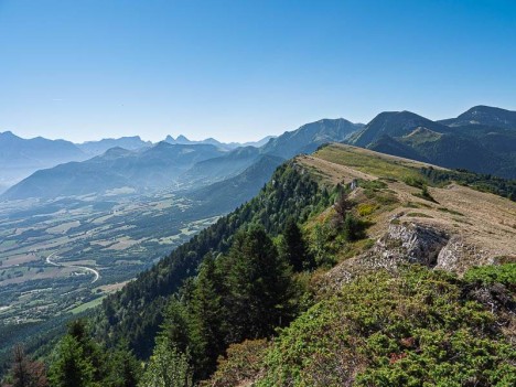 Les douces crêtes du Sommet de Platary