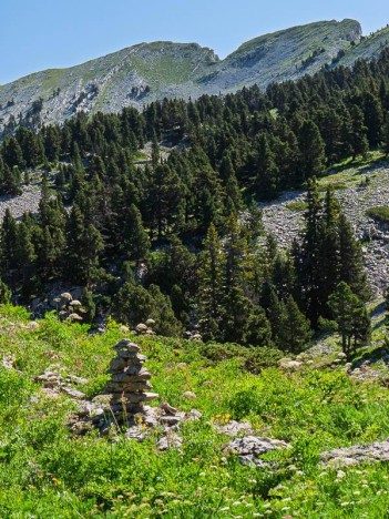Un cairn – les Rochers du Ranc Traversier