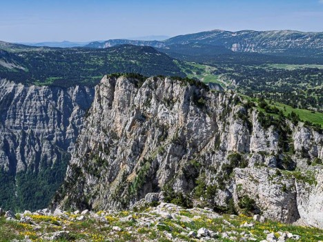 Les crêtes des Rochers du Parquet